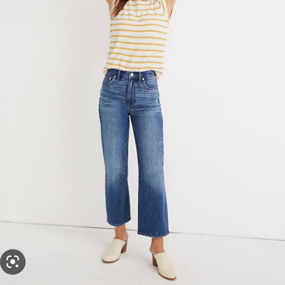 NWT Madewell Curvy Slim Wide Leg Jeans 29P